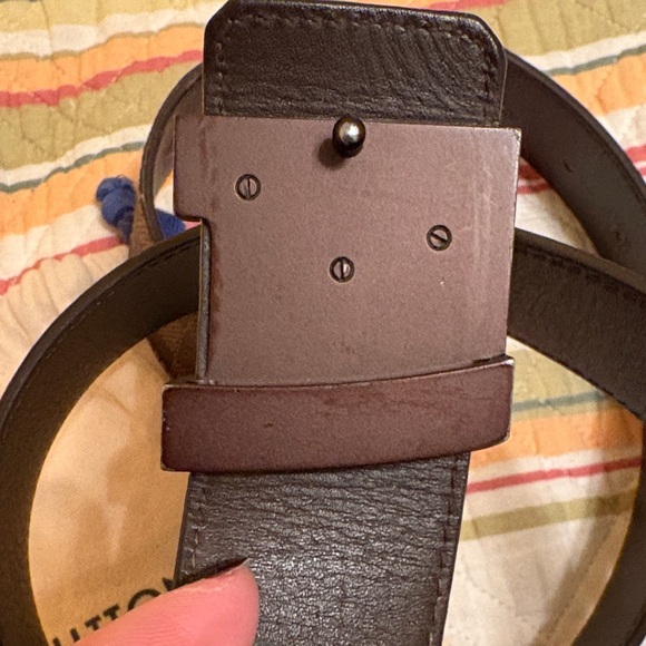 Louis Vuitton Brown Daimer Belt 44 - Picture 6 of 8